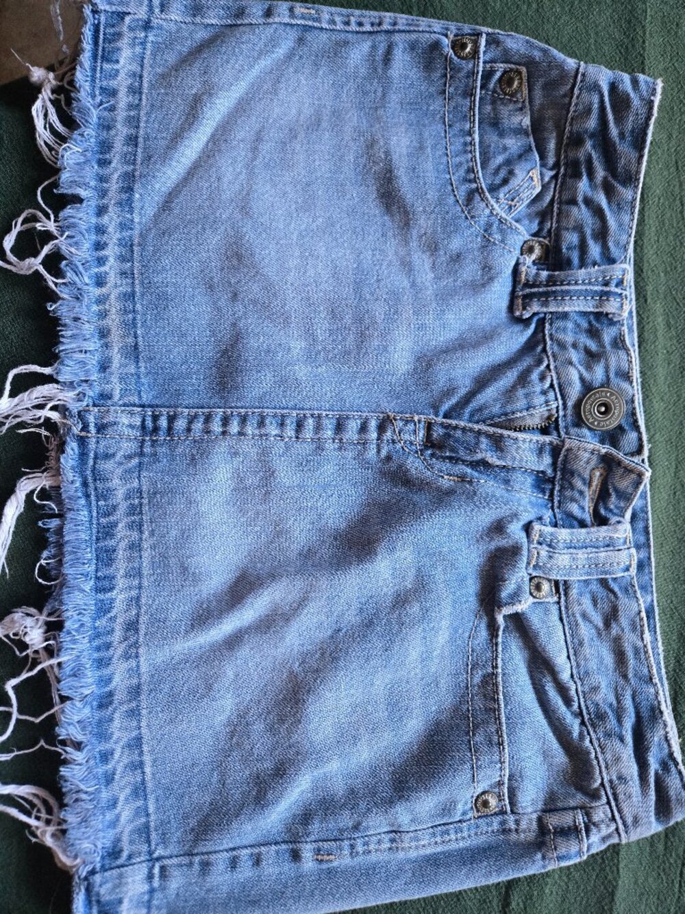 Aeropostale Distressed Denim Mini-Skirt